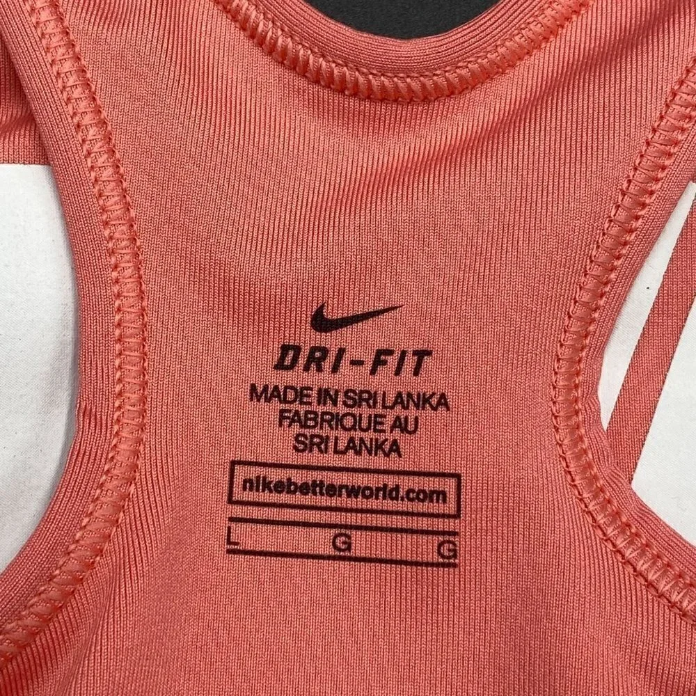Nike Pink/Black Sports Bra Women's Size Large
